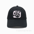 Nuovo design cappello da camionista nero personalizzato in mesh nero